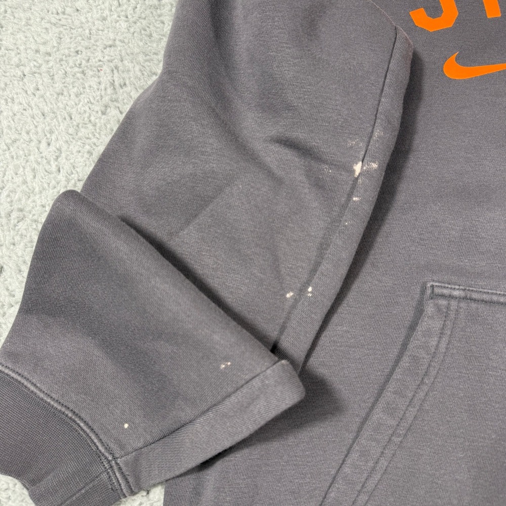 Syracuse Orange Nike Sweatshirt Mens Small Gray Club Fleece Hoodie Pullover - Picture 4 of 10